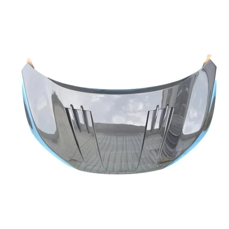 New Carbon Fiber Bonnet Hood Front Hood for 2017-2019 for for FK7 Engine Hood Cover Bolt-On Black